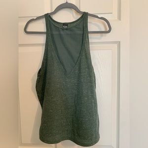 Victoria’s Secret - Green Work Out Tank Top with Mesh Accent – Size S